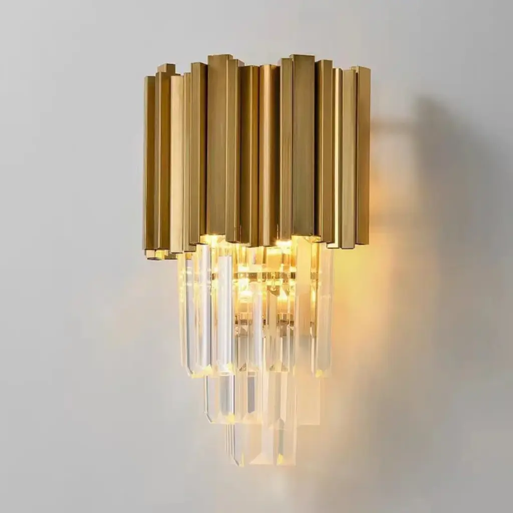 Modern Luxury Contemporary Glass Crystal Wall Lamp HX-WLO-93