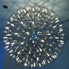Aluminium - Ball chandalier silver - 40cm