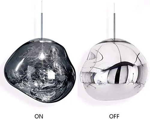 Crystal & plastic - Ball chandalier-PL-G-28-DARK GREY - 28cm
