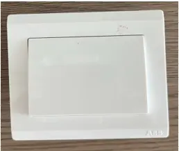 Plastic & metal - ABB SWITCH (Single switch socket)