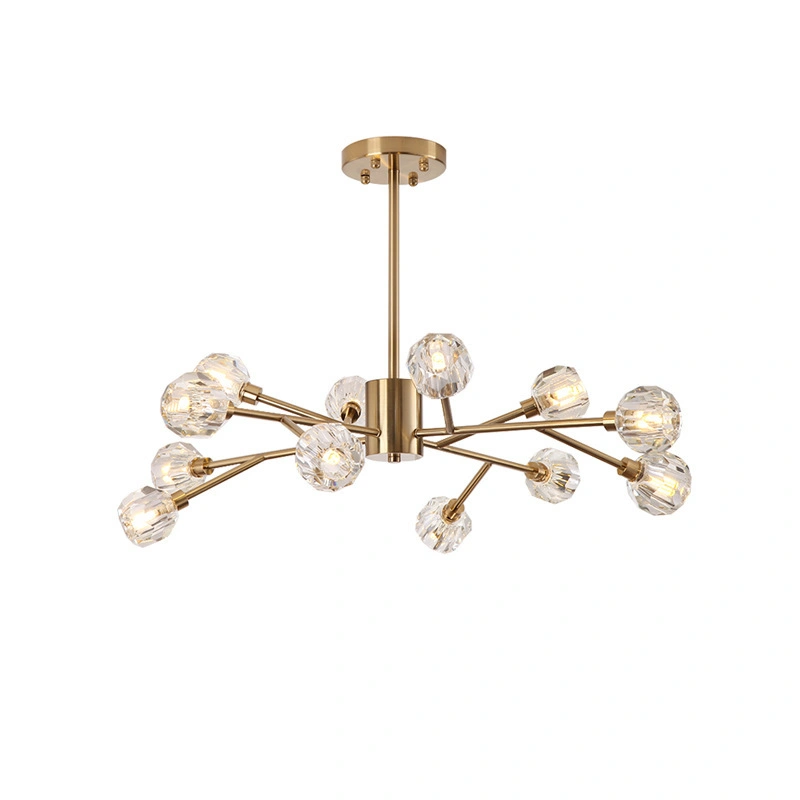 Luxury Modern and Simple LED Iron Art  Chandelier For Living Room, Bedroom, Restraurant & Hall-HQ-12TSJZQ-ss