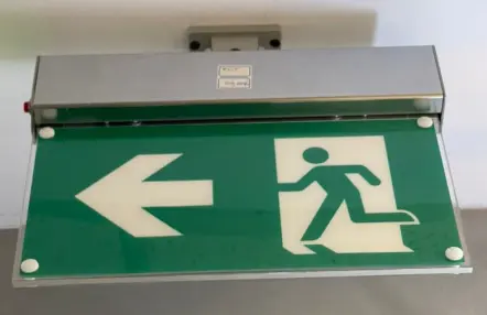 Emergency Exit Sign - Double Sided