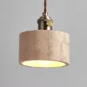 Modern Wabi Sabi Travertine Marble Pendant Lamp D-040