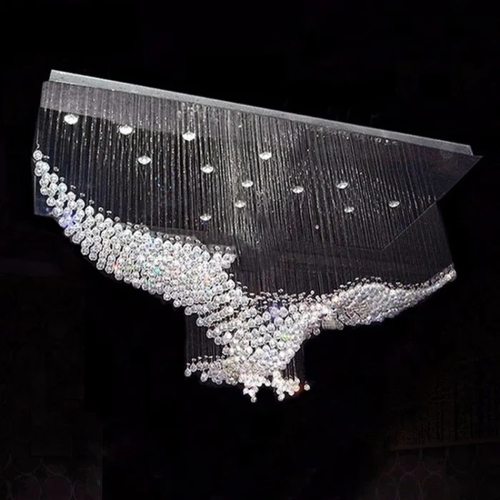 Villa Ceiling Lamp Eagle Crystal Chandelier Led Light HQ-SPT08