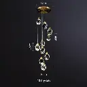 Artisanal K9 Crystal Spiral Chandelier  10TLXSJ