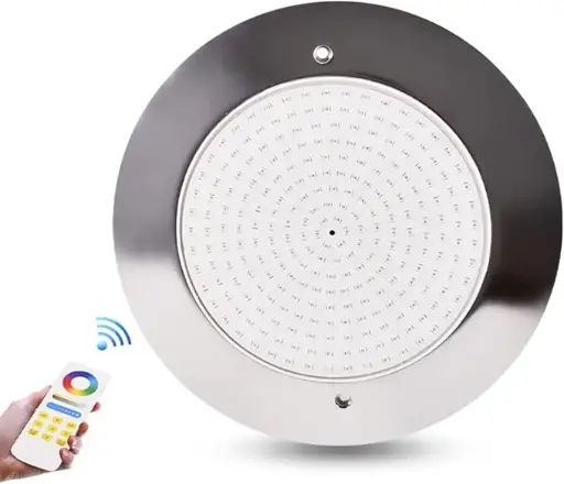 GUODDM 18-35W Ultra Thin LED Swimming Pool Light - Landscape Lighting Underground Light, DC 12V IP68 Waterproof Stainless Steel Underwater Light, LED Ring Fountain Water Feature Lights U8146