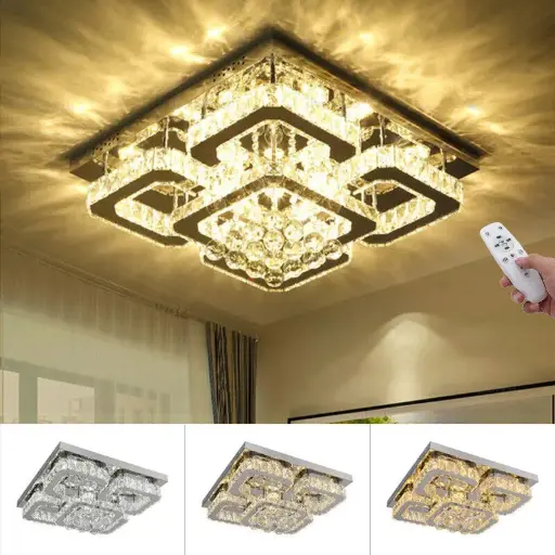 Modern LED Crystal Ceiling Pendant Chandelier Light HQ-DXD02