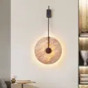 Wabi-Sabi Travertine Yellow Cave Natural Stone Wall Lamp BD-8072