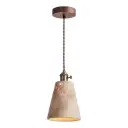 Travertine Shade Brass Plating Pendant Lamp Holder D-039