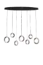 Modern LED Adjustable Height Lampshade Hanging Lamp P0675-7B