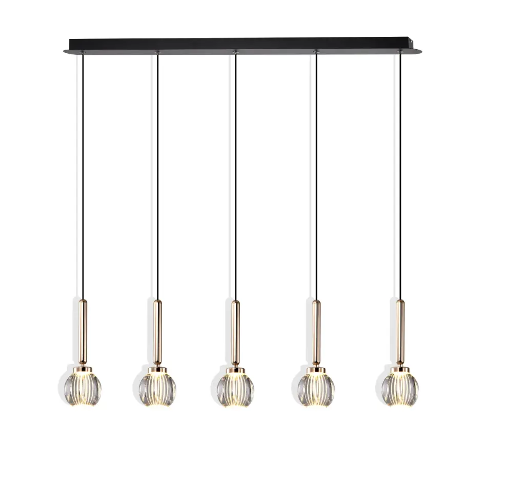 Modern 5 Pendant Lamp 25W, CCT 3000K, AC220-240V 50/60HZ   IP20  P0853-5A