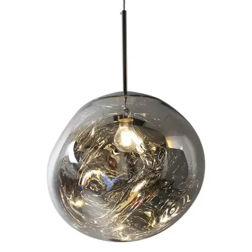  Tom Dixon Melt Mini Pendant Light Silver 