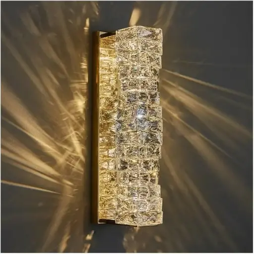 Irregular Modern Crystal Block Wall Sconce Light HQ-A91M