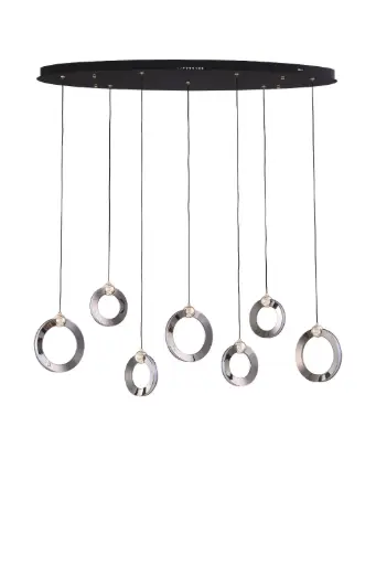 Modern LED Adjustable Height Lampshade Hanging Lamp P0675-7B