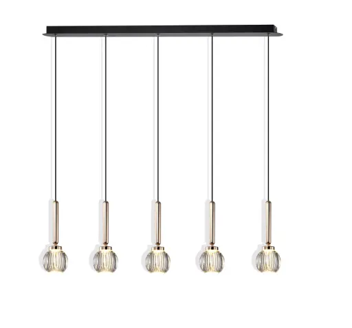 Modern 5 Pendant Lamp 25W, CCT 3000K, AC220-240V 50/60HZ   IP20  P0853-5A